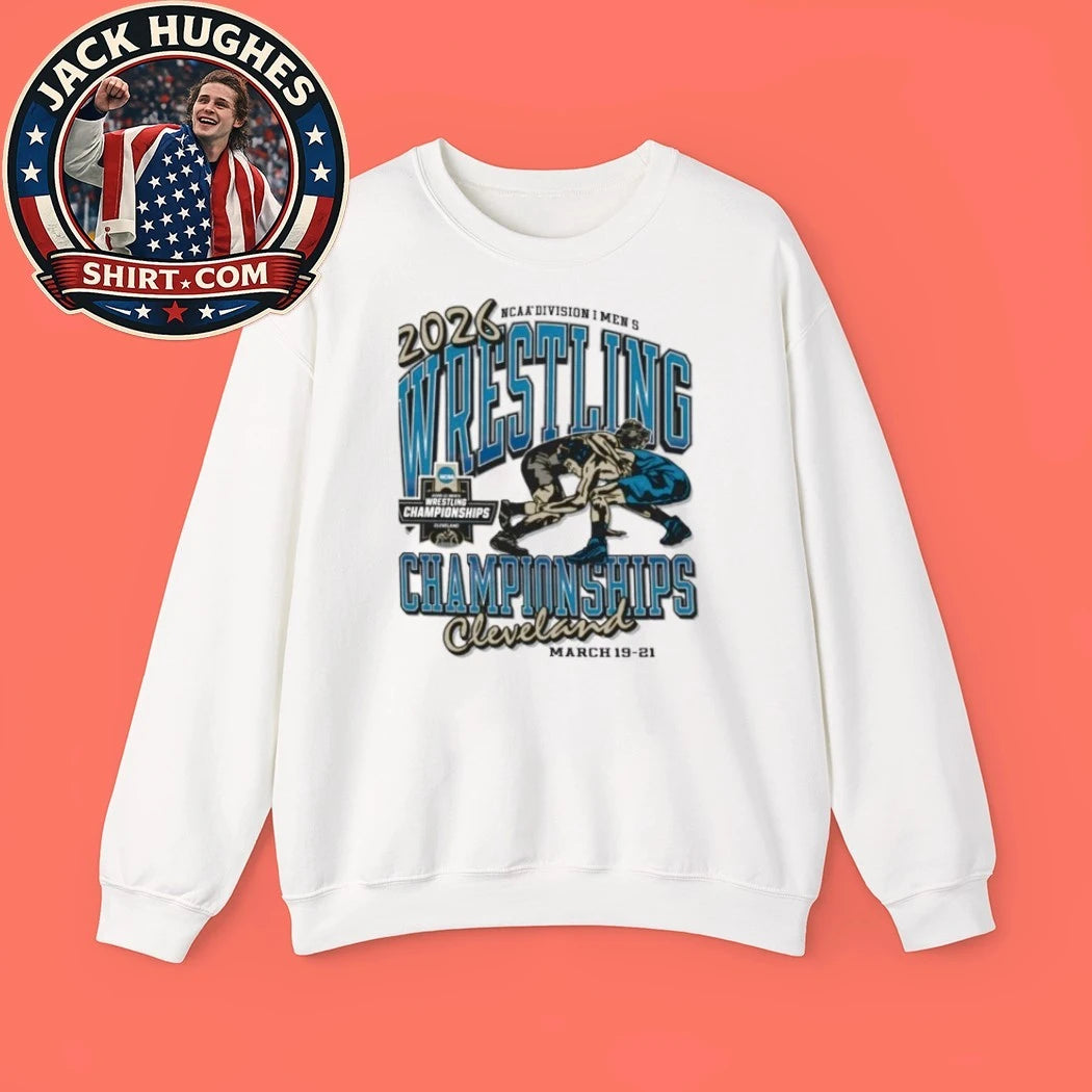Official 2026 Ncaa Division I Mens Wrestling Championships Cleveland Gold Title Shirt