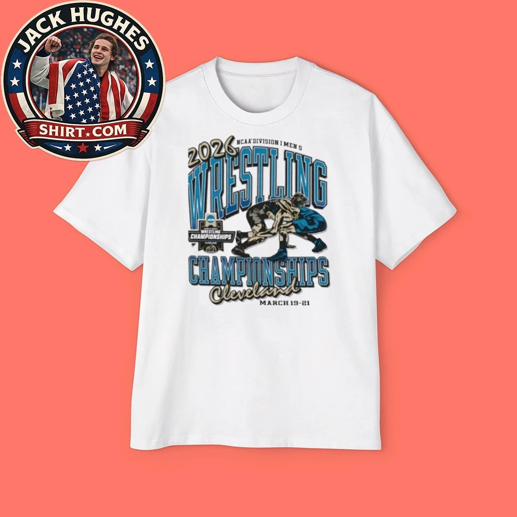 Official 2026 Ncaa Division I Mens Wrestling Championships Cleveland Gold Title Shirt