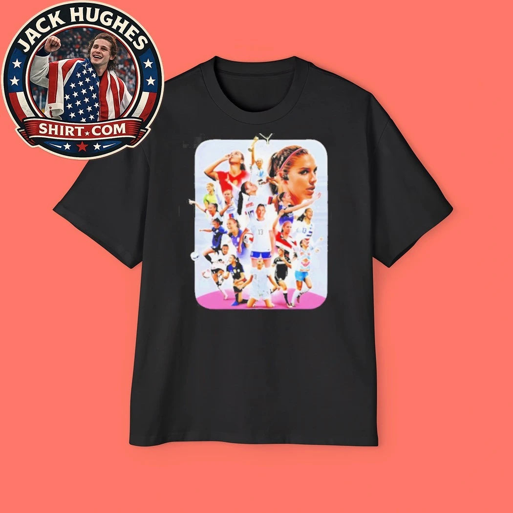 Official Alex Morgan Uswnt Legend Soccer Career Tribute Shirt