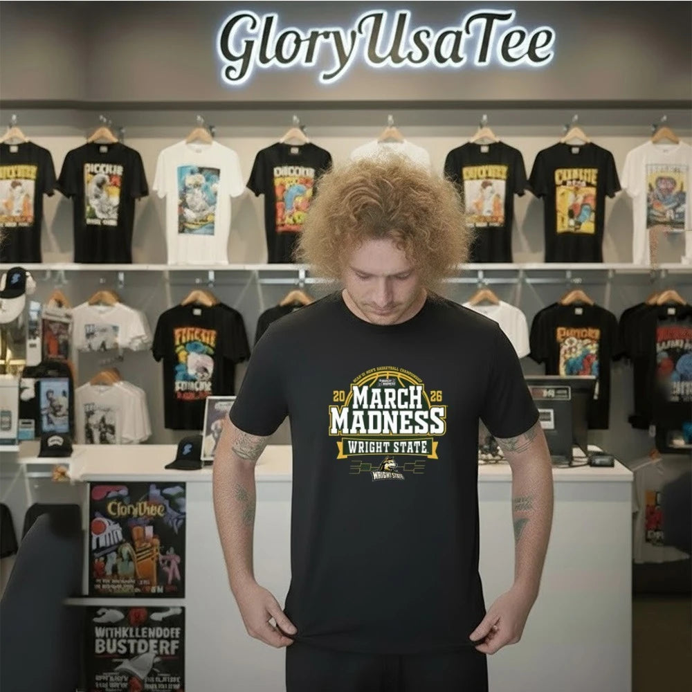 Official Blue 84 Wright State Raiders Green 2026 Men’s Basketball March Madness Bound Shirt