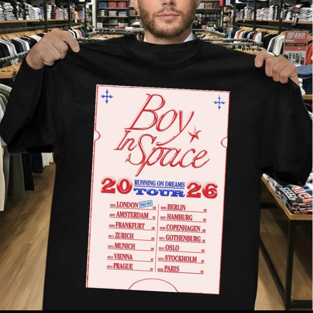 Official Boy In Space Running On Dreams Tour 2026 Poster Shirt