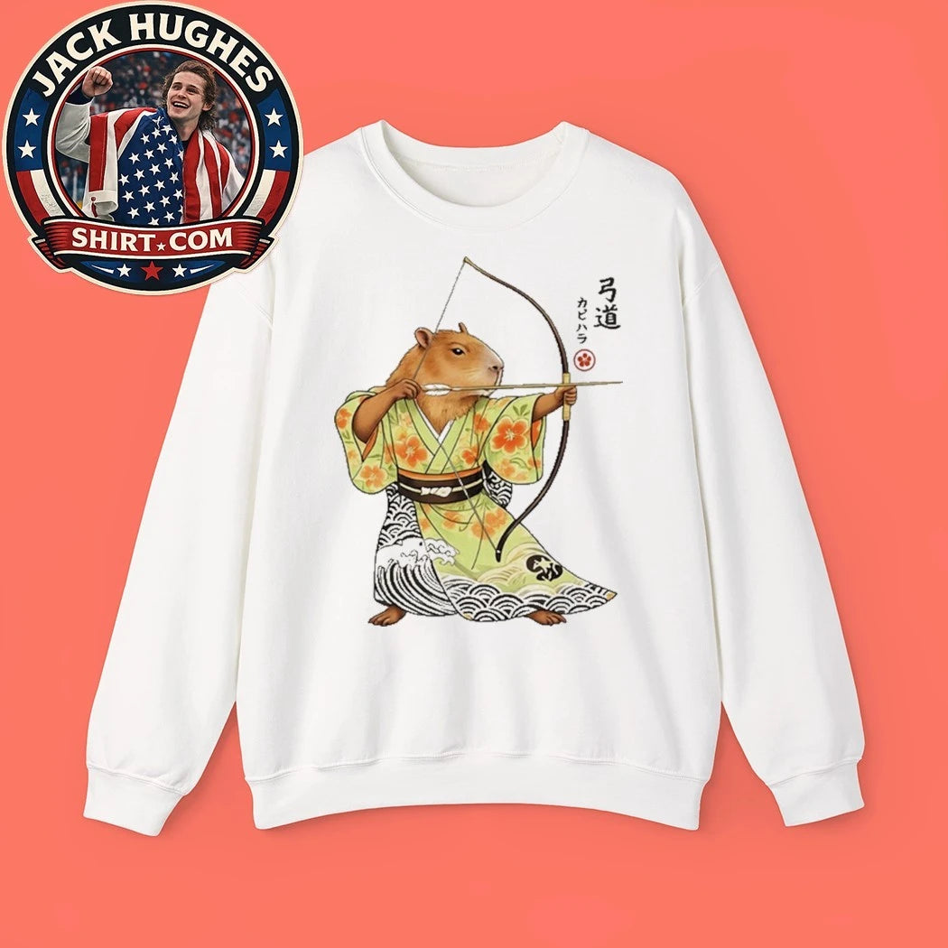 Official Capybara Archery Samurai Kyudo Japanese Shirt
