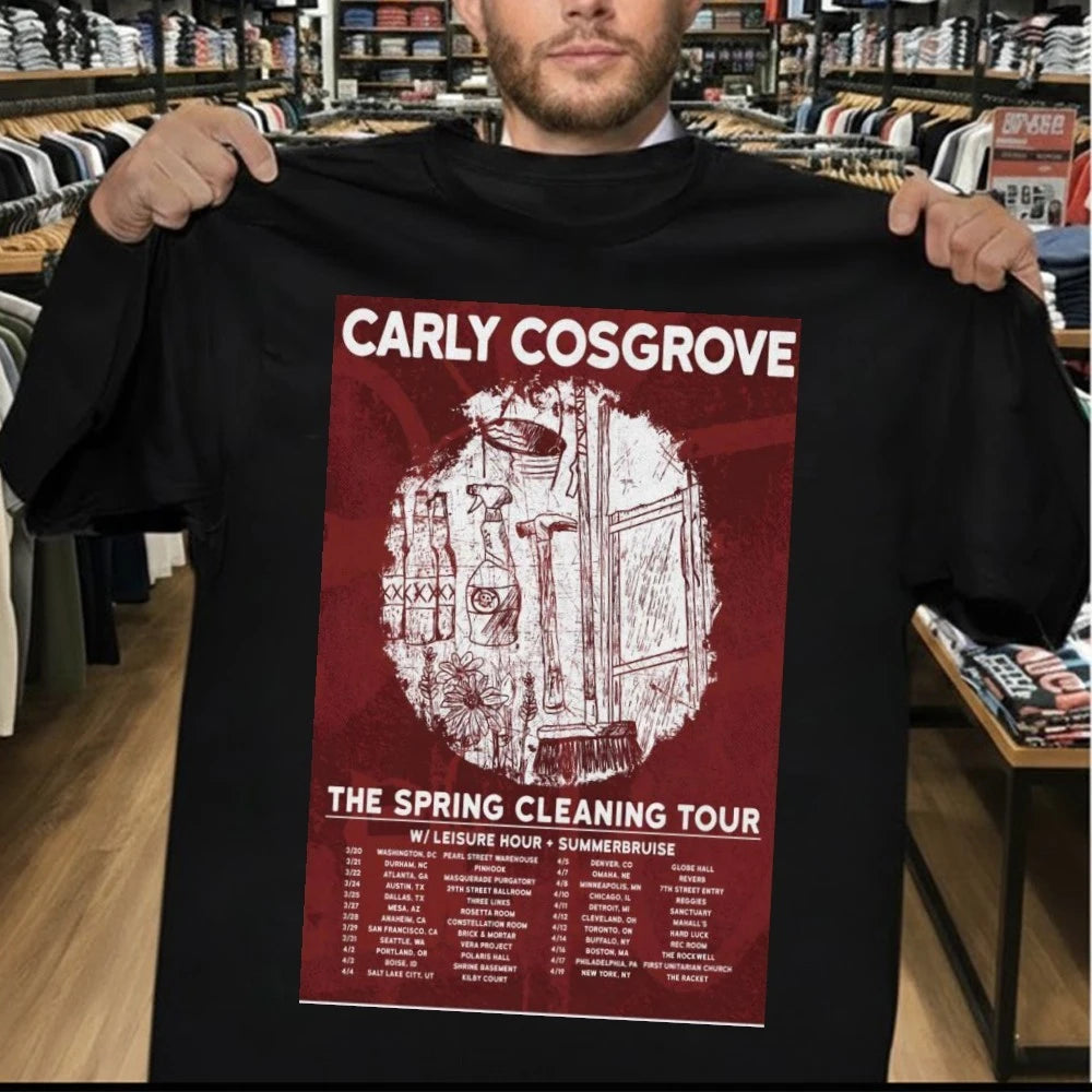 Official Carly Cosgrove Poster The Spring Cleaning 2026 Tour Shirt