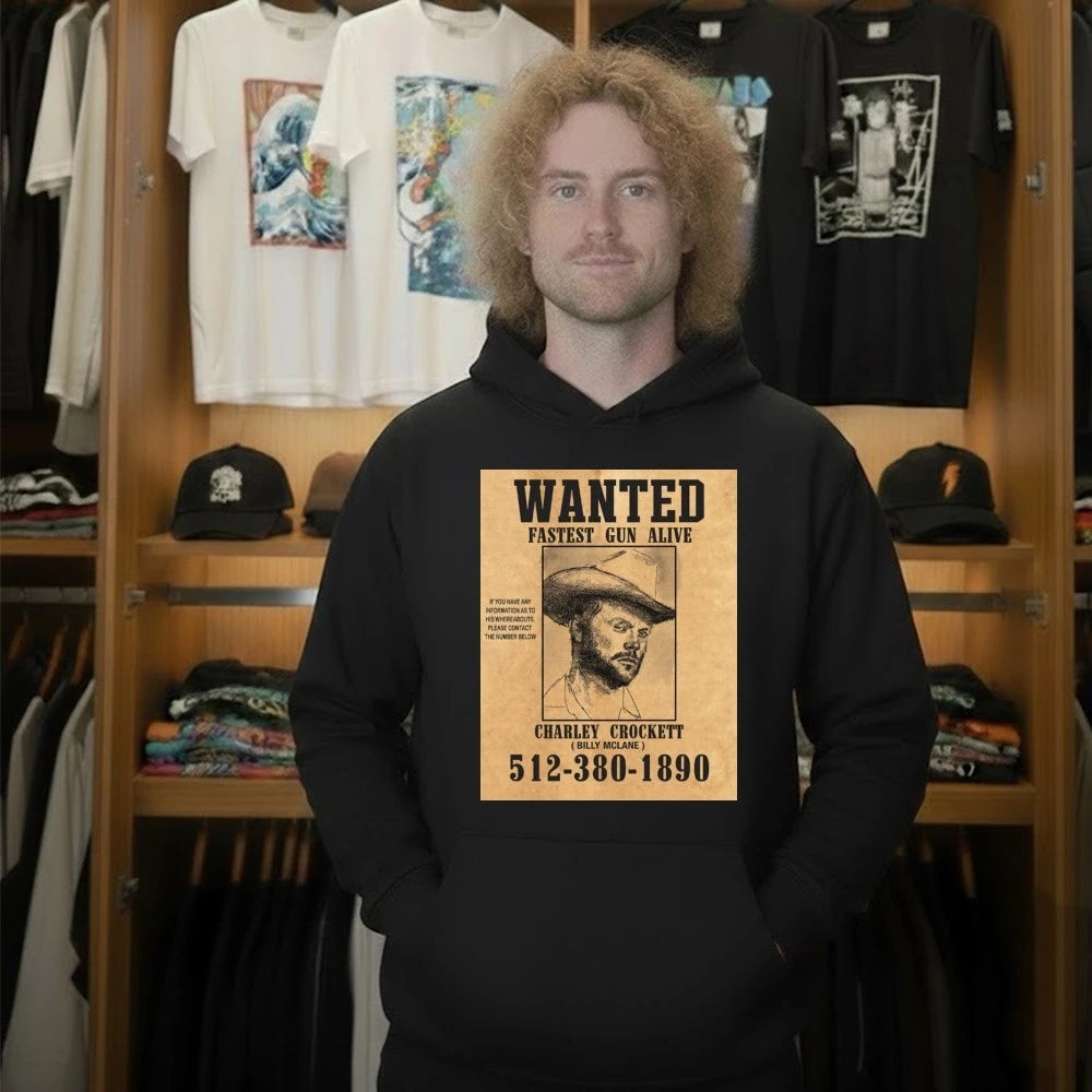 Official Charley Crockett Wanted Fastest Gun Alive Poster Shirt