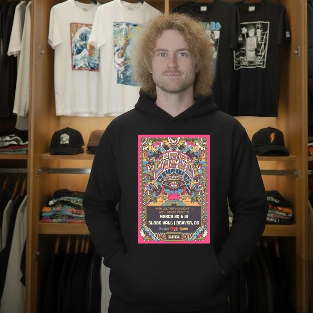 Official Dizgo Denver, Colorado March 20-21 2026 Tour Poster Shirt