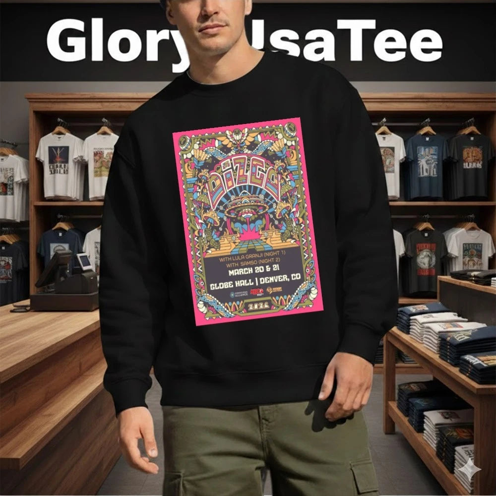 Official Dizgo Denver, Colorado March 20-21 2026 Tour Poster Shirt