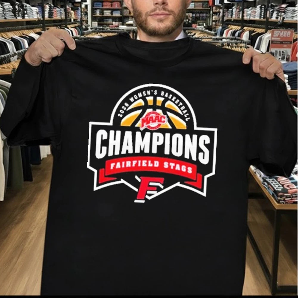 Official Fairfield Stags Champions 2026 MAAC Women’s Basketball Championship Shirt