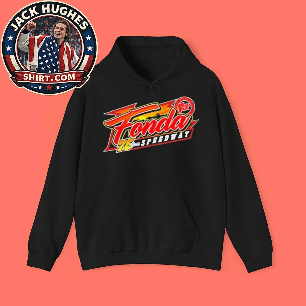 Official Fonda Speedway 75 Years Anniversary Racing Logo Shirt