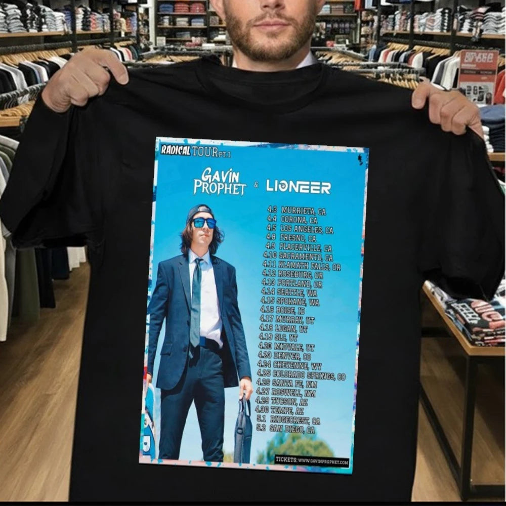 Official Gavin Prophet &amp; Lioneer April 2026 Poster Shirt