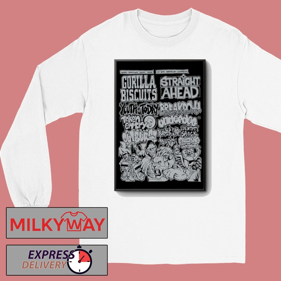 Gorilla Biscuits The Brooklyn Monarch April 25-26, 2026 Poster shirt