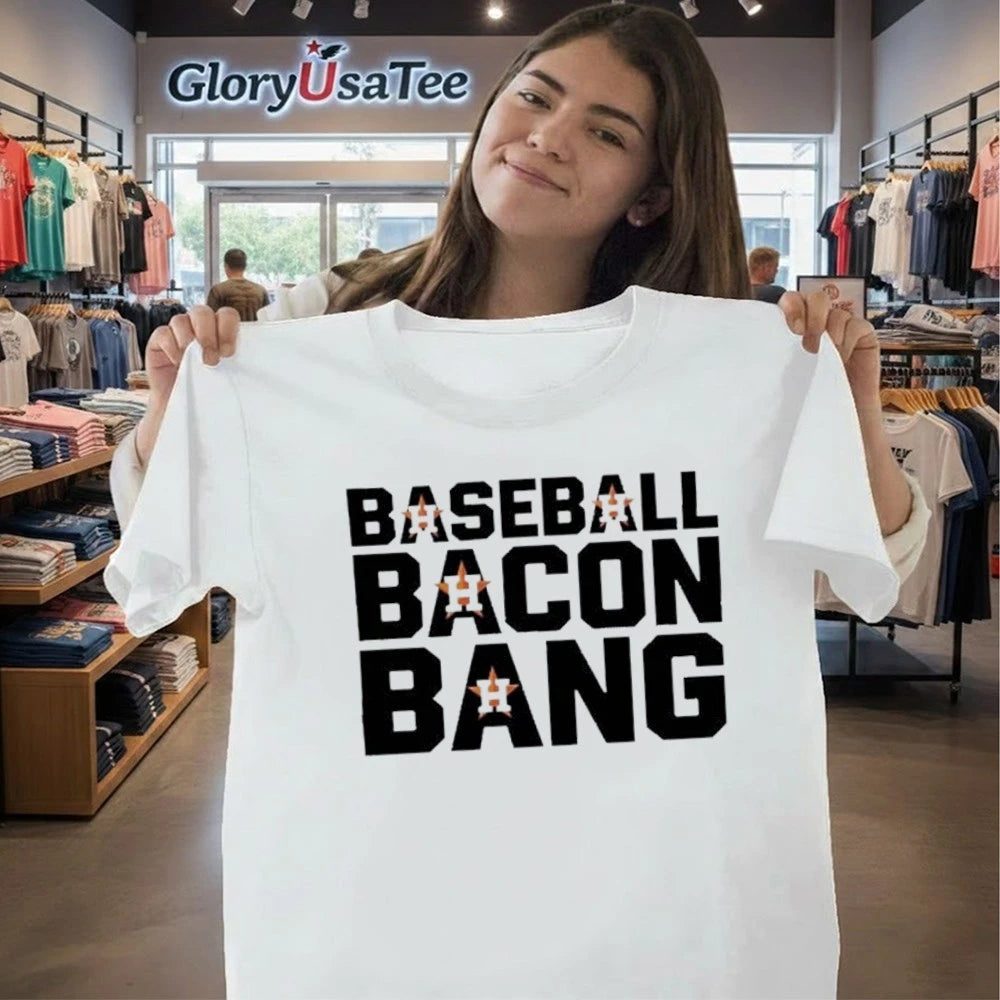 Official Houston Astros Baseball Bacon Bang Shirt