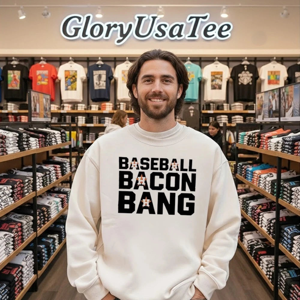 Official Houston Astros Baseball Bacon Bang Shirt