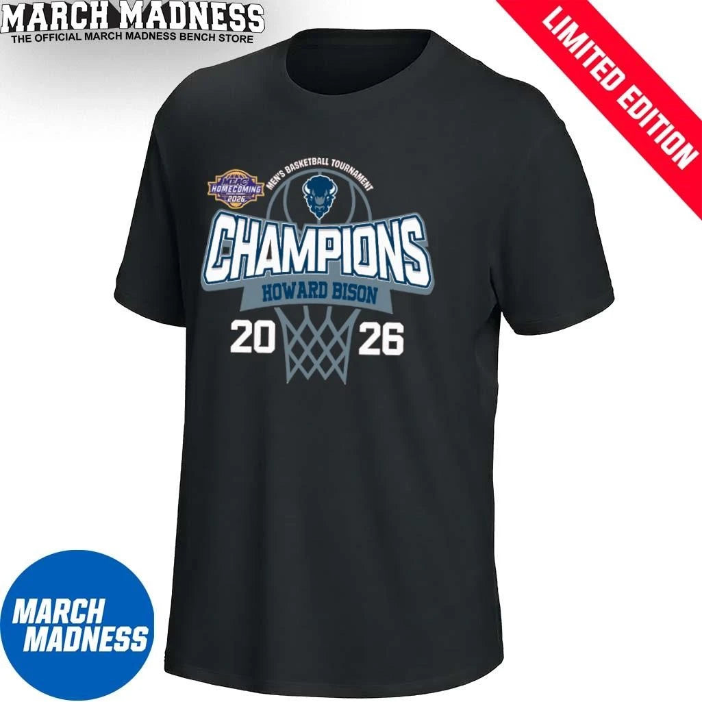 Official Howard Bison 2026 MEAC Men’s Basketball Tournament Champions Shirt