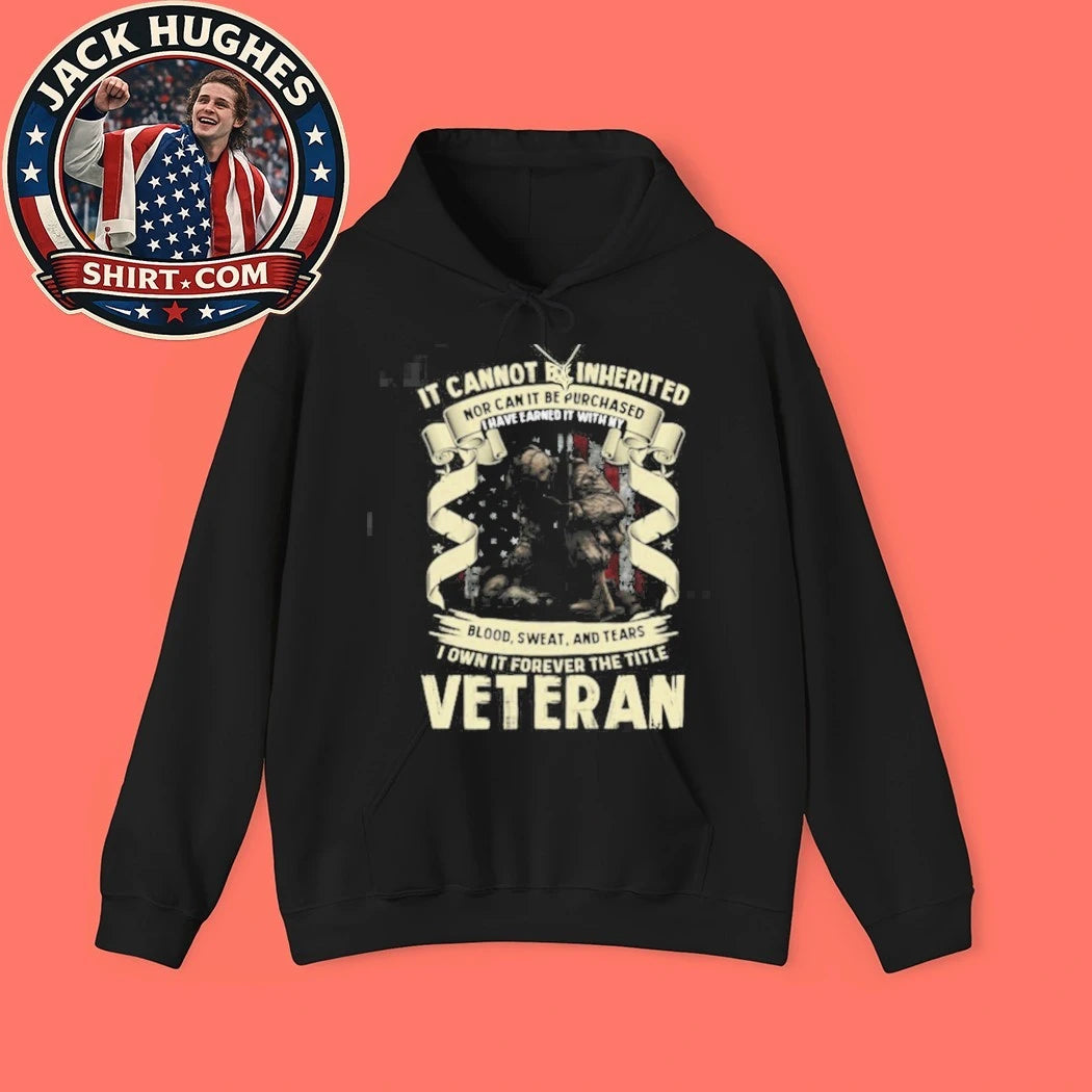 Official I Earned The Title Veteran Blood Sweat And Tears Kneeling Soldier Shirt