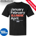 Official January February Illinois Fighting Illini April 2026 NCAA Men’s March Madness Shirt