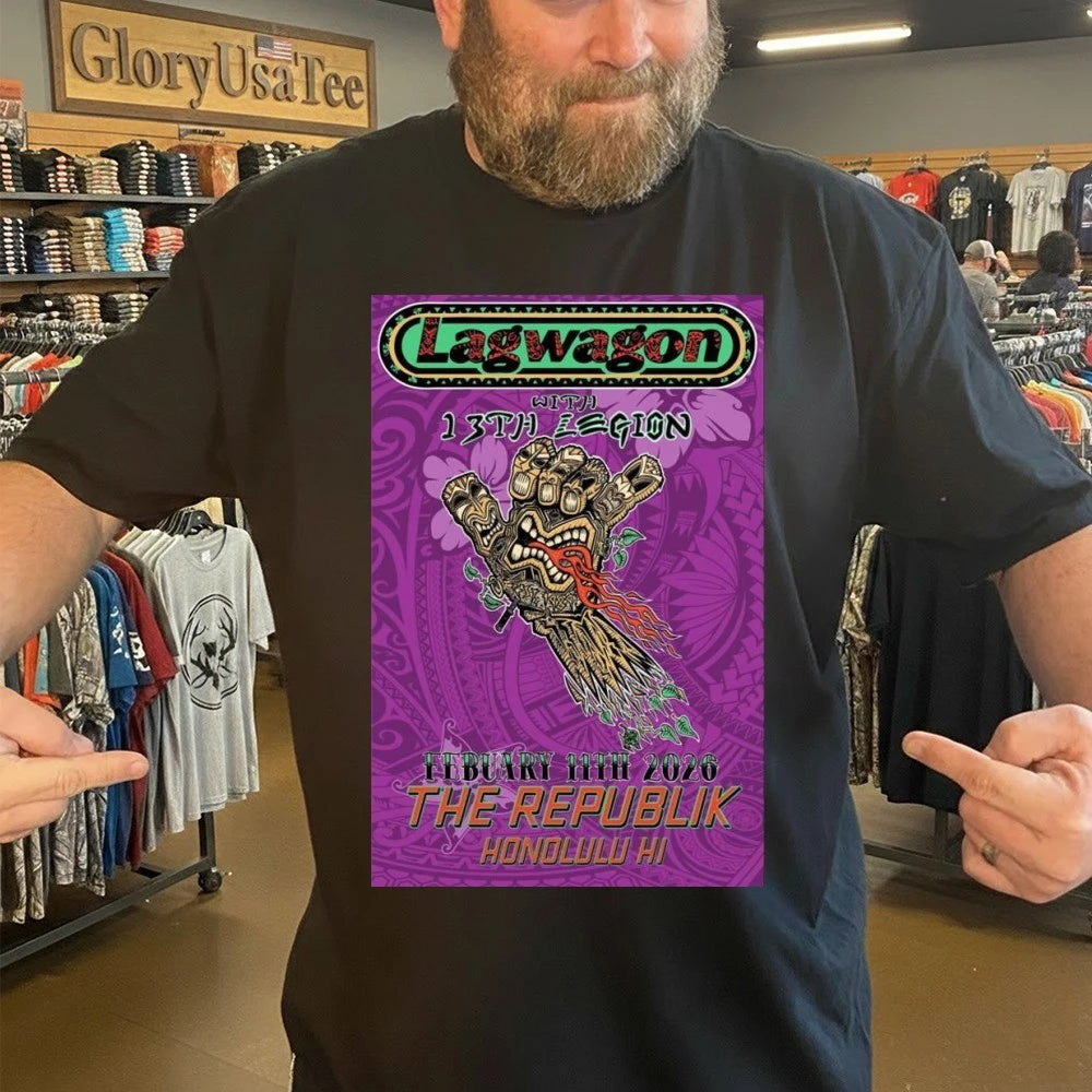 Official Lagwagon Honolulu, HI February 11 2026 Concert Poster Shirt
