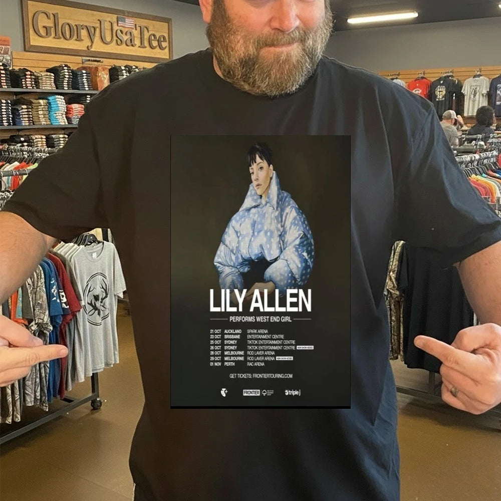 Official Lily Allen Australia and New Zealand Tour 2026 Poster Shirt