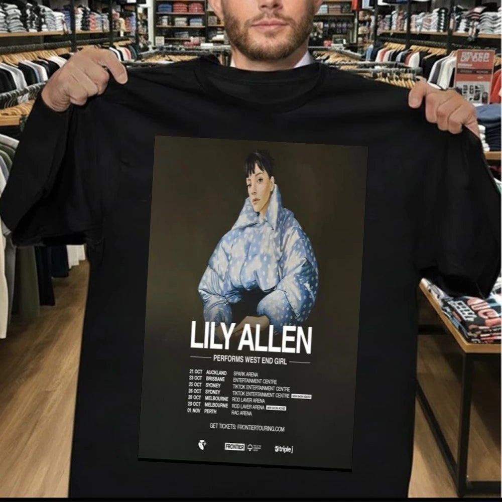 Official Lily Allen Australia and New Zealand Tour 2026 Poster Shirt