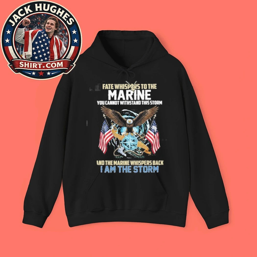 Official Marine Corps I Am The Storm Semper Fidelis Eagle Amp Compass Shirt