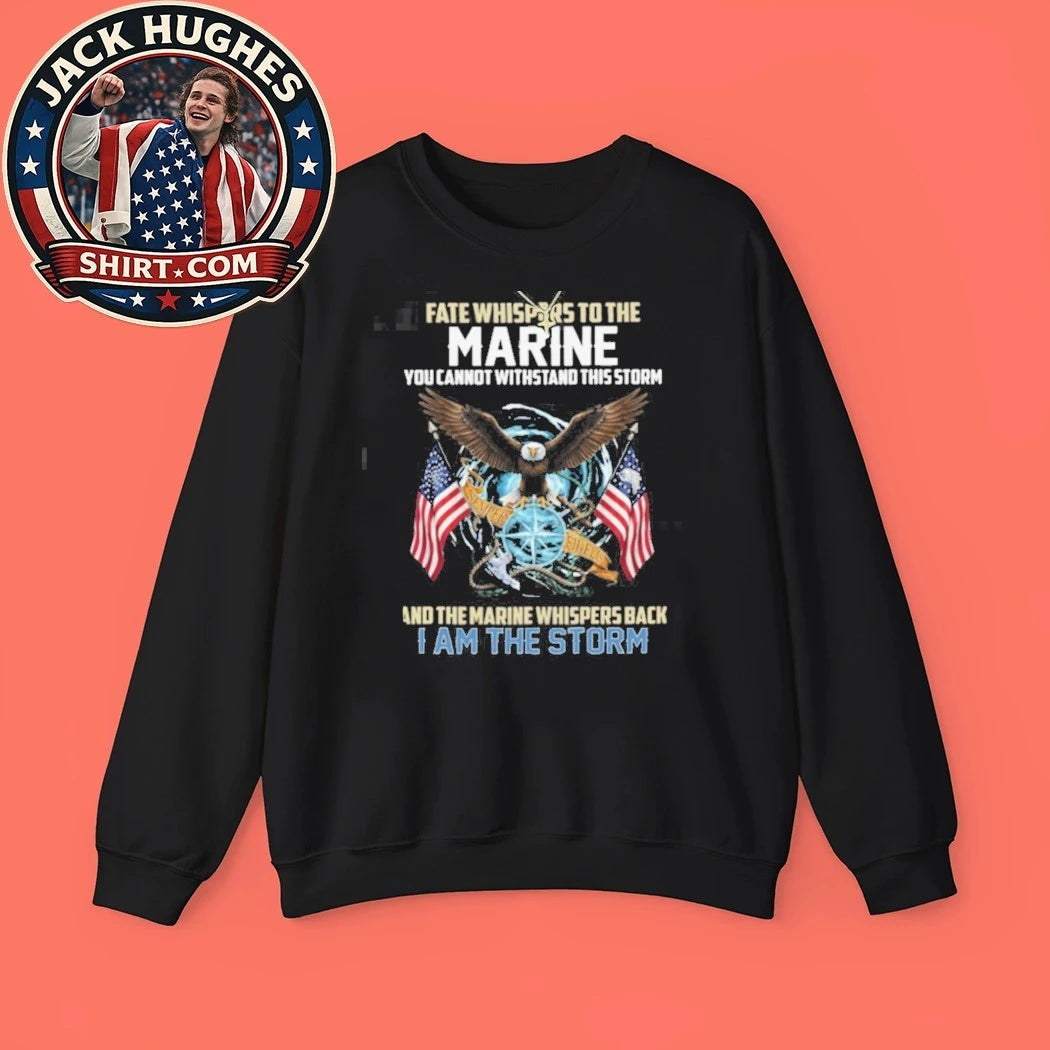 Official Marine Corps I Am The Storm Semper Fidelis Eagle Amp Compass Shirt