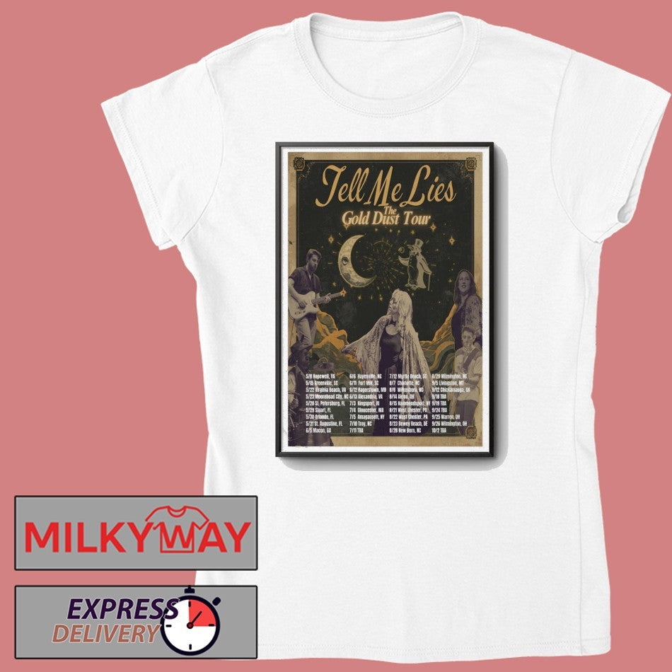 May – Aug 2026 Limited Tell Me Lies Poster Tour shirt