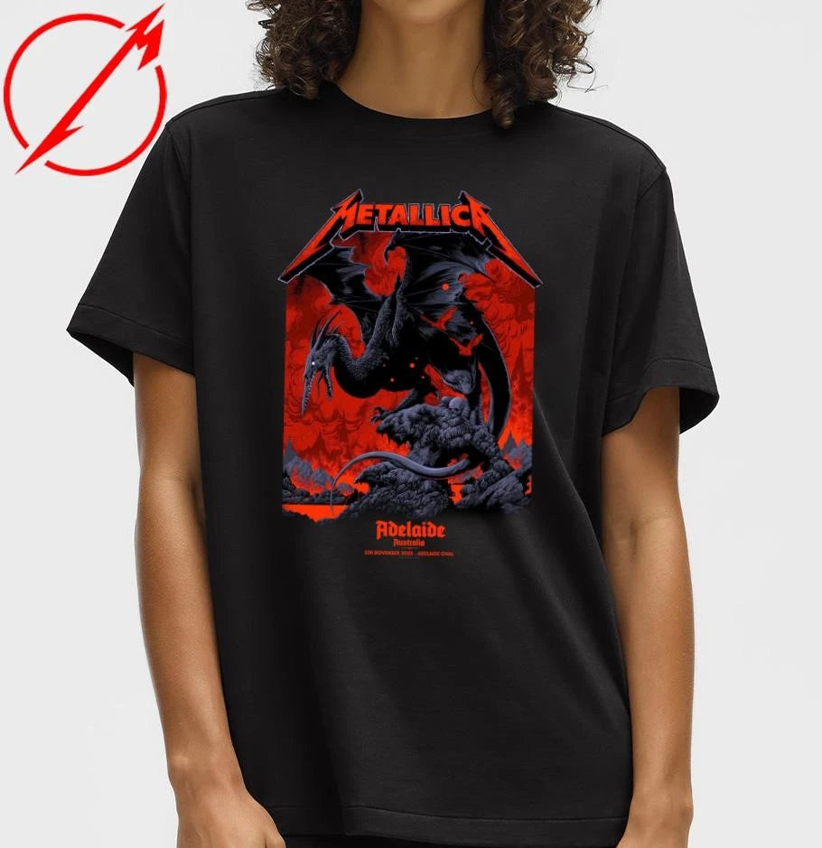 Official Metallica M72 Adelaide Australia November 5, 2025 Pop-Up Shop Official T-Shirt