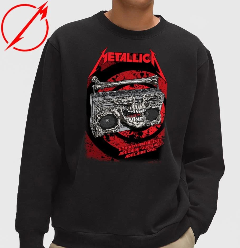 Official Metallica M72 Adelaide Poster By Glenn Smith T-shirt