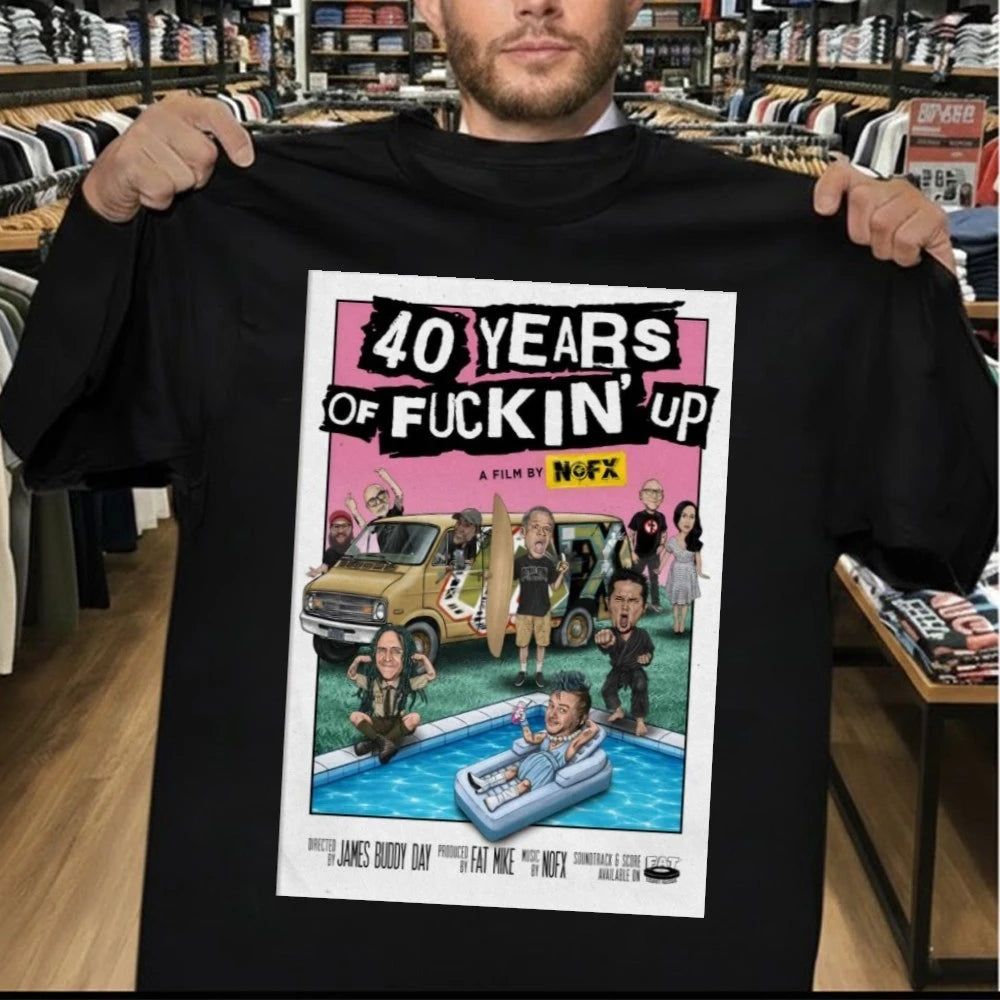 Official NOFX 2026 40 Years Of Fuckin’ Up Shirt