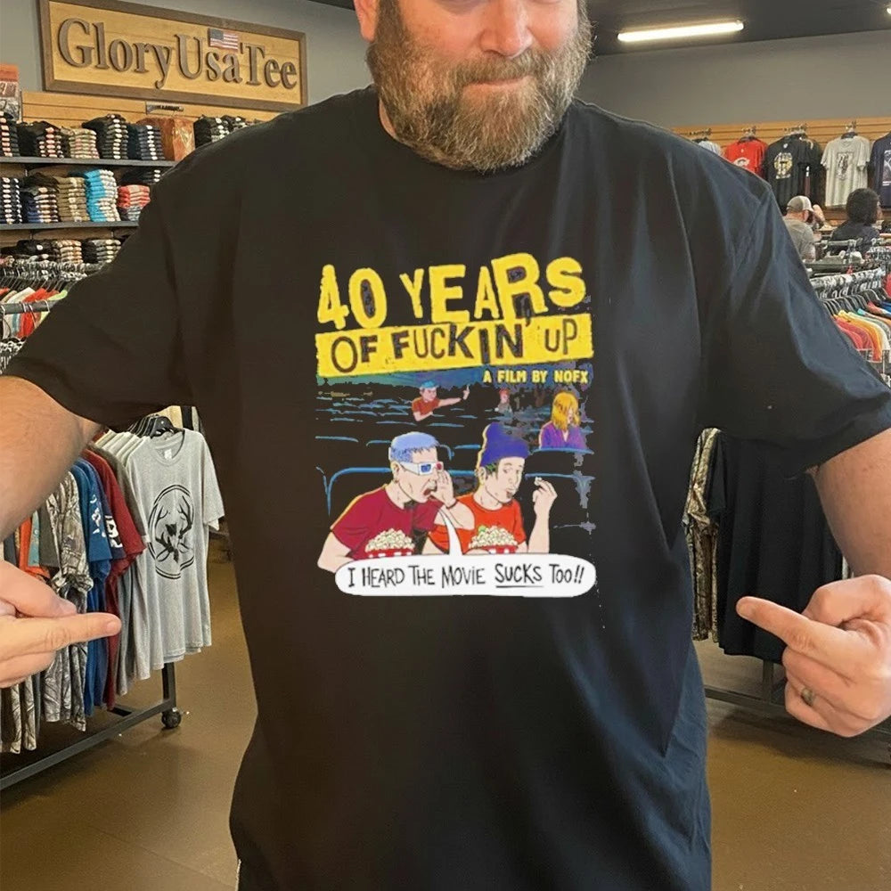 Official NOFX This Movie Sucks 40 Years Of Fuckin Up Shirt