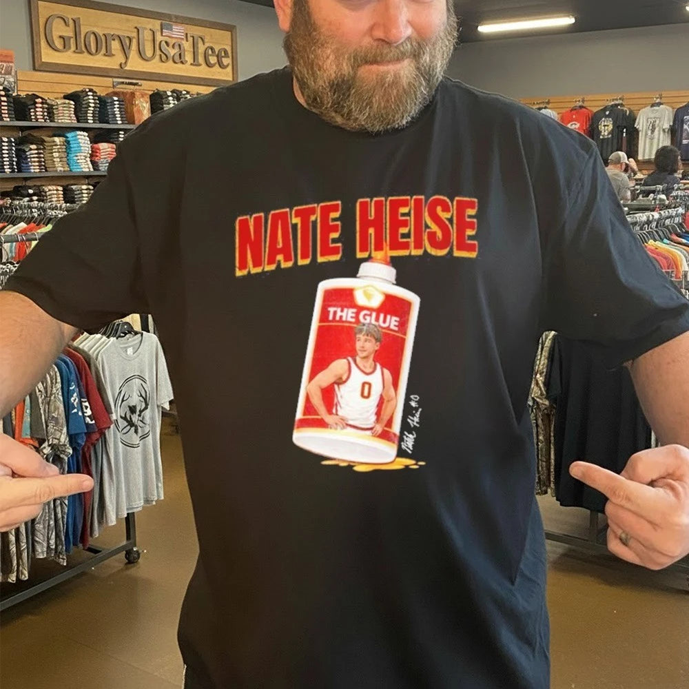 Official Nate Heise Glue Guy NIL Signature Shirt