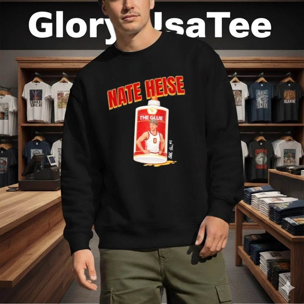 Official Nate Heise Glue Guy NIL Signature Shirt