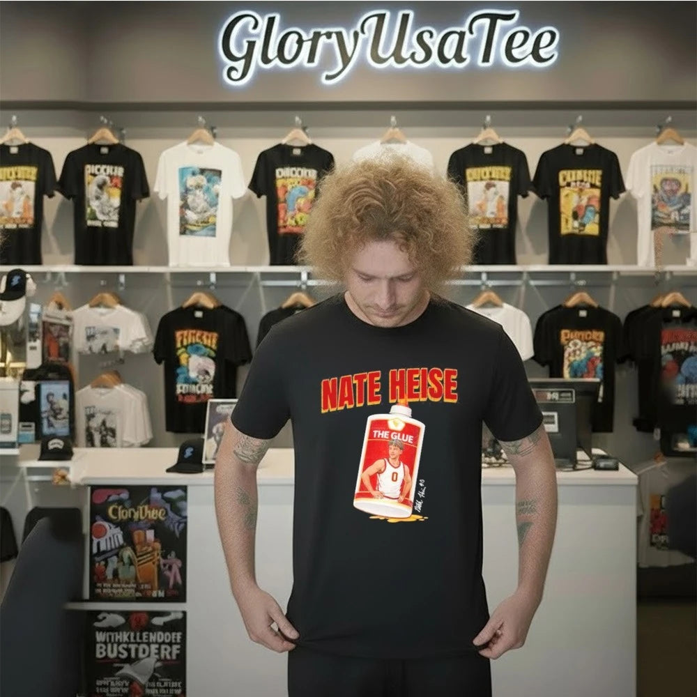 Official Nate Heise Glue Guy NIL Signature Shirt