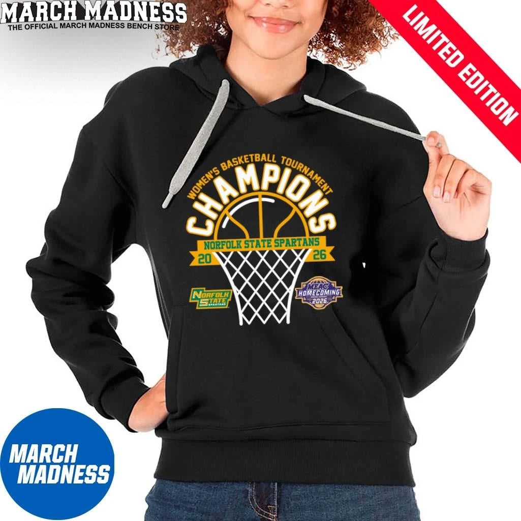 Official Norfolk State Spartans 2026 MEAC Women’s Basketball Tournament Champions Shirt