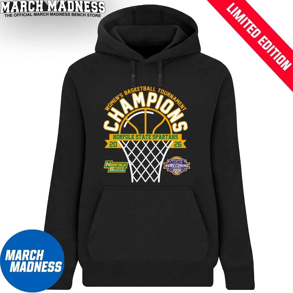 Official Norfolk State Spartans 2026 MEAC Women’s Basketball Tournament Champions Shirt