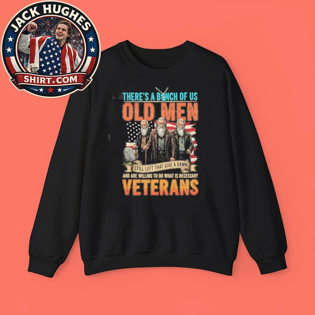 Official Old Men Veterans Still Give A Damn American Flag Shirt