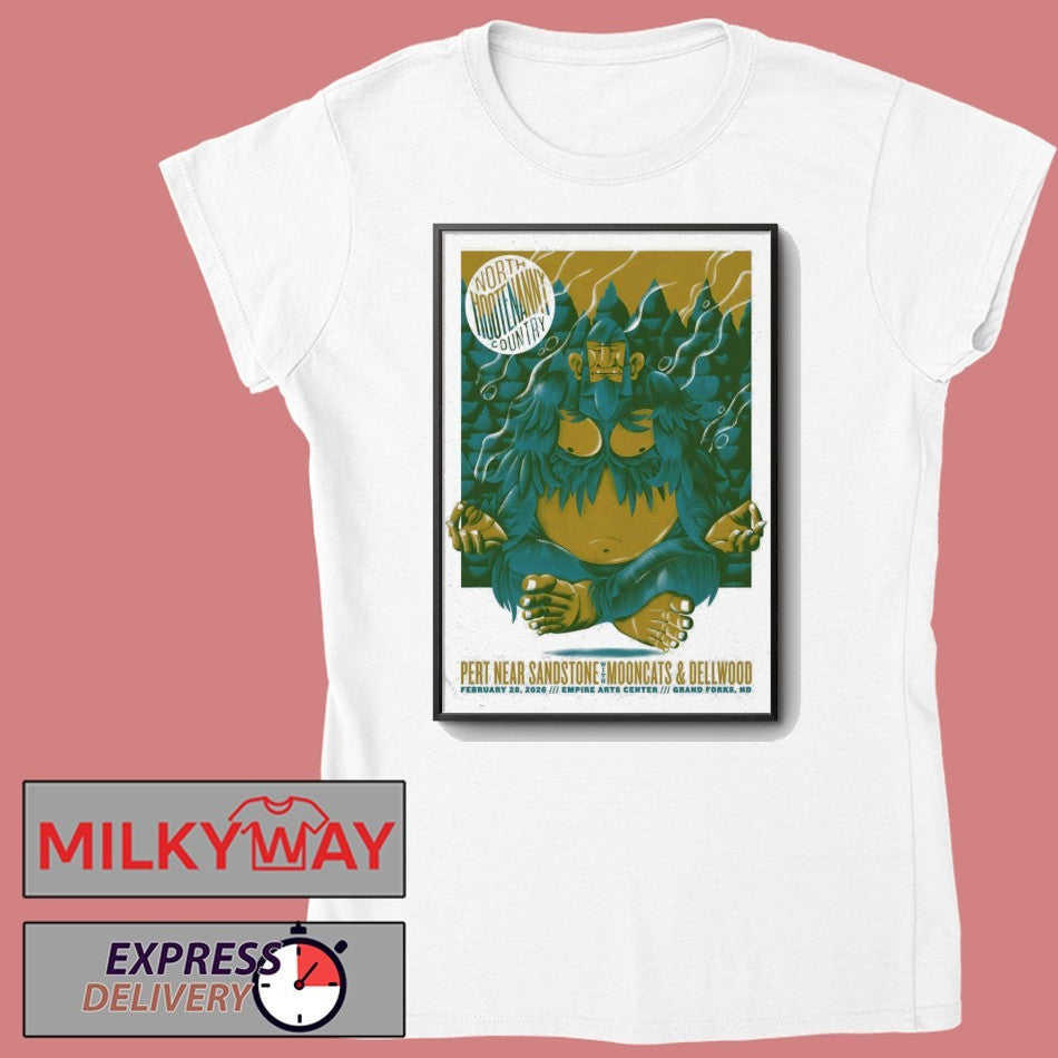 Pert Near Sandstone With MoonCats 2 28 2026 Grand Forks ND Poster shirt