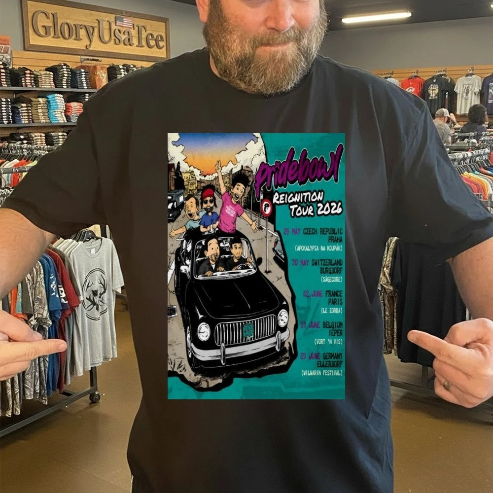 Official Pridebowl European Tour 2026 Poster Shirt