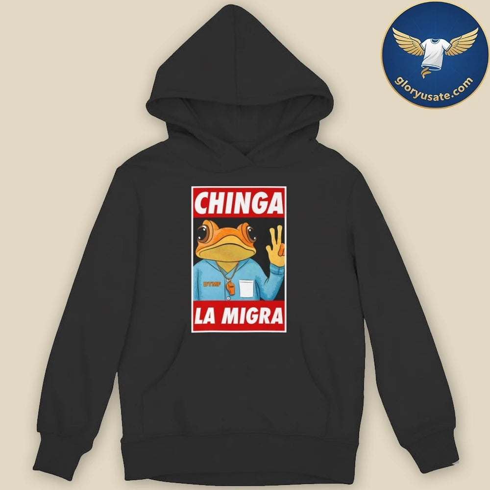 Official Sapo Concho Chinga La Migra Poster Boxy Shirt