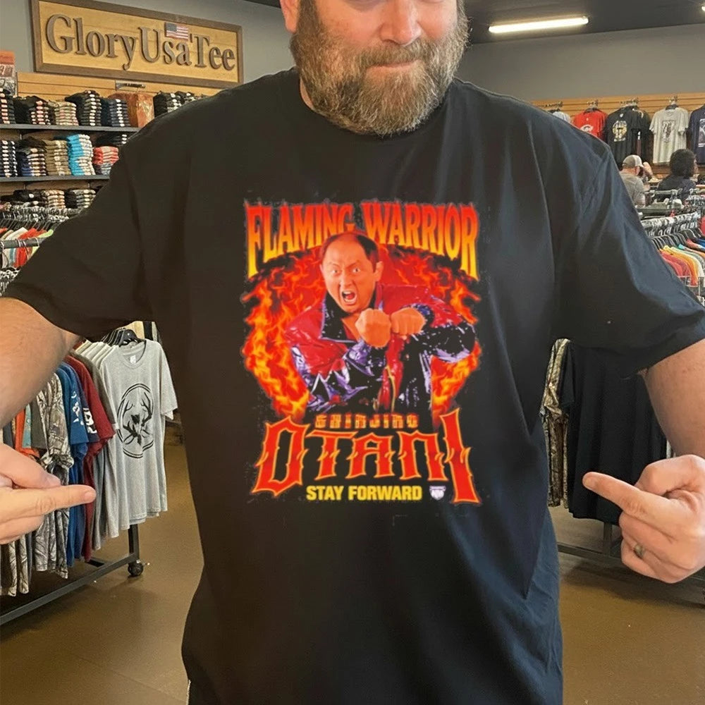 Official Shinjiro Otani Flaming Warrior T-Shirt
