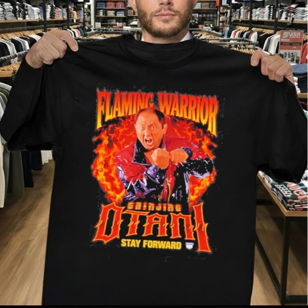 Official Shinjiro Otani Flaming Warrior T-Shirt
