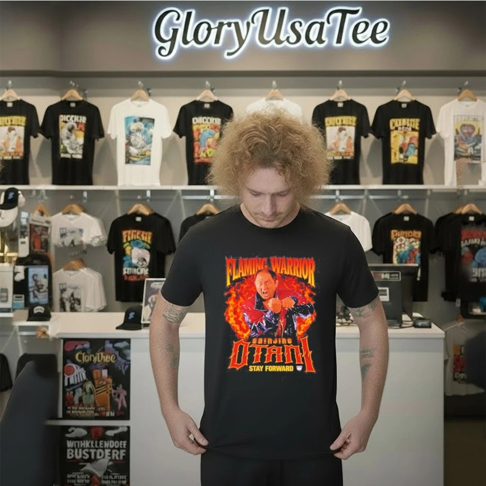 Official Shinjiro Otani Flaming Warrior T-Shirt