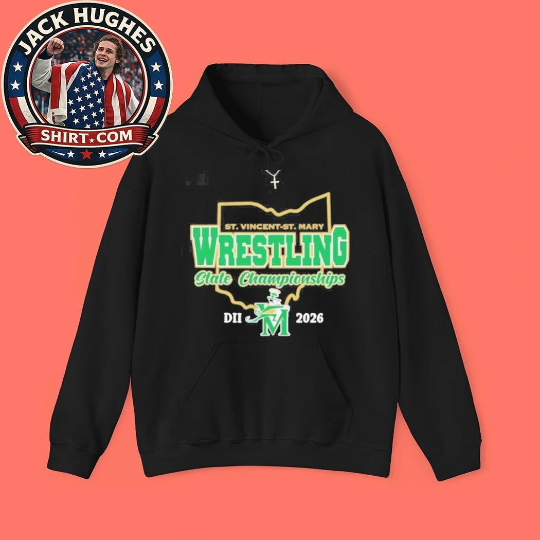 Official St Vincent St Mary Wrestling Dii State Championships 2026 Shirt