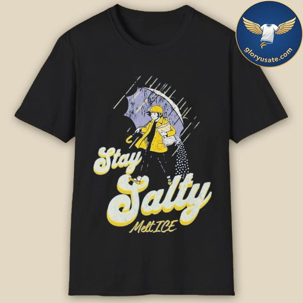 Official Subtle Anti Ice Stay Salty Protest T-Shirt