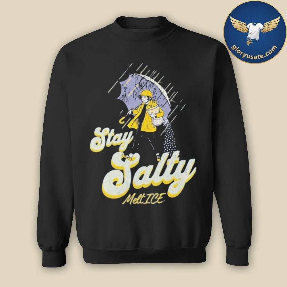 Official Subtle Anti Ice Stay Salty Protest T-Shirt
