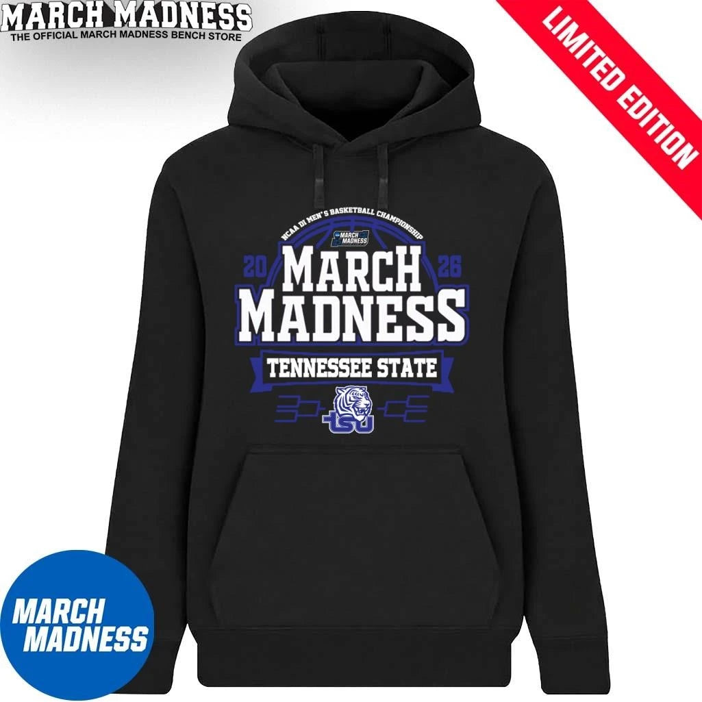 Official Tennessee State Tigers March Madness NCAA Men’s Basketball 2026 T-Shirt