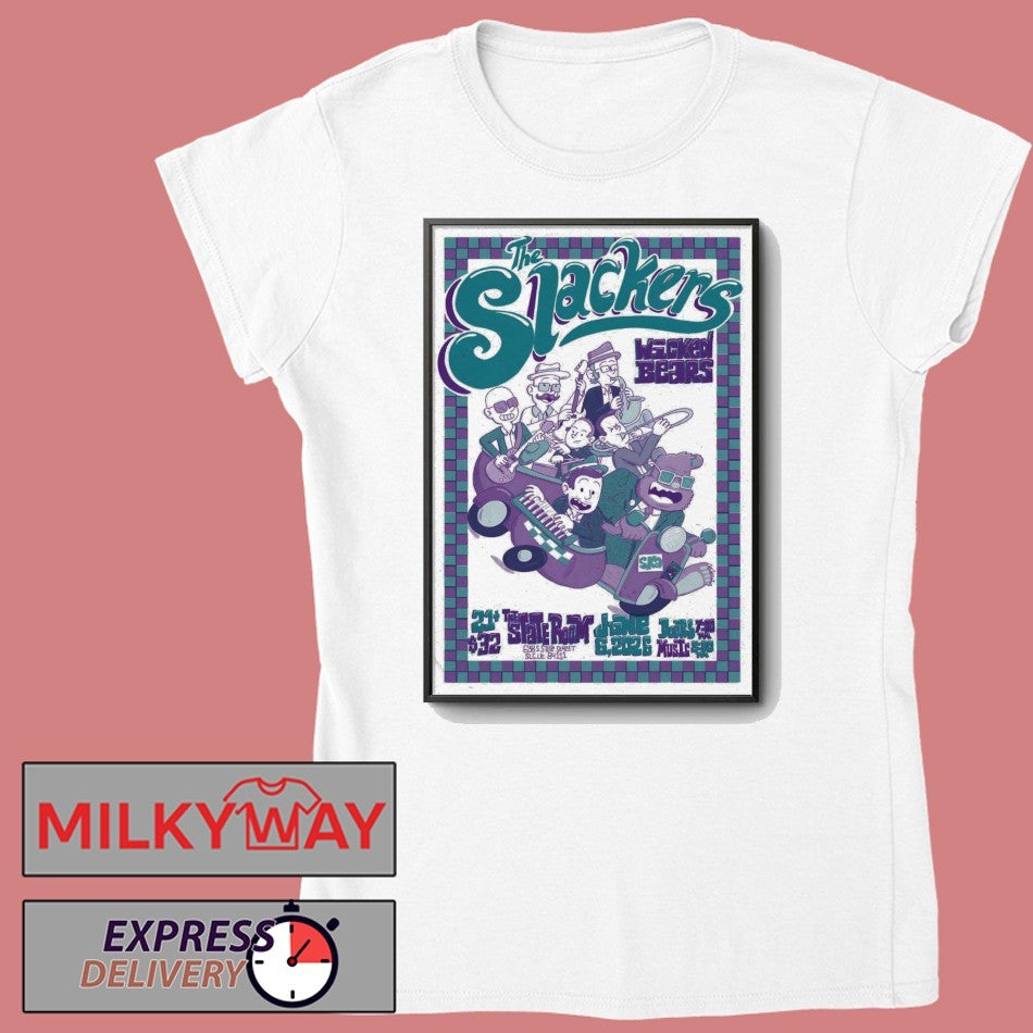 The Slackers Jun 6 2026 The State Room in Salt Lake City UT Poster shirt