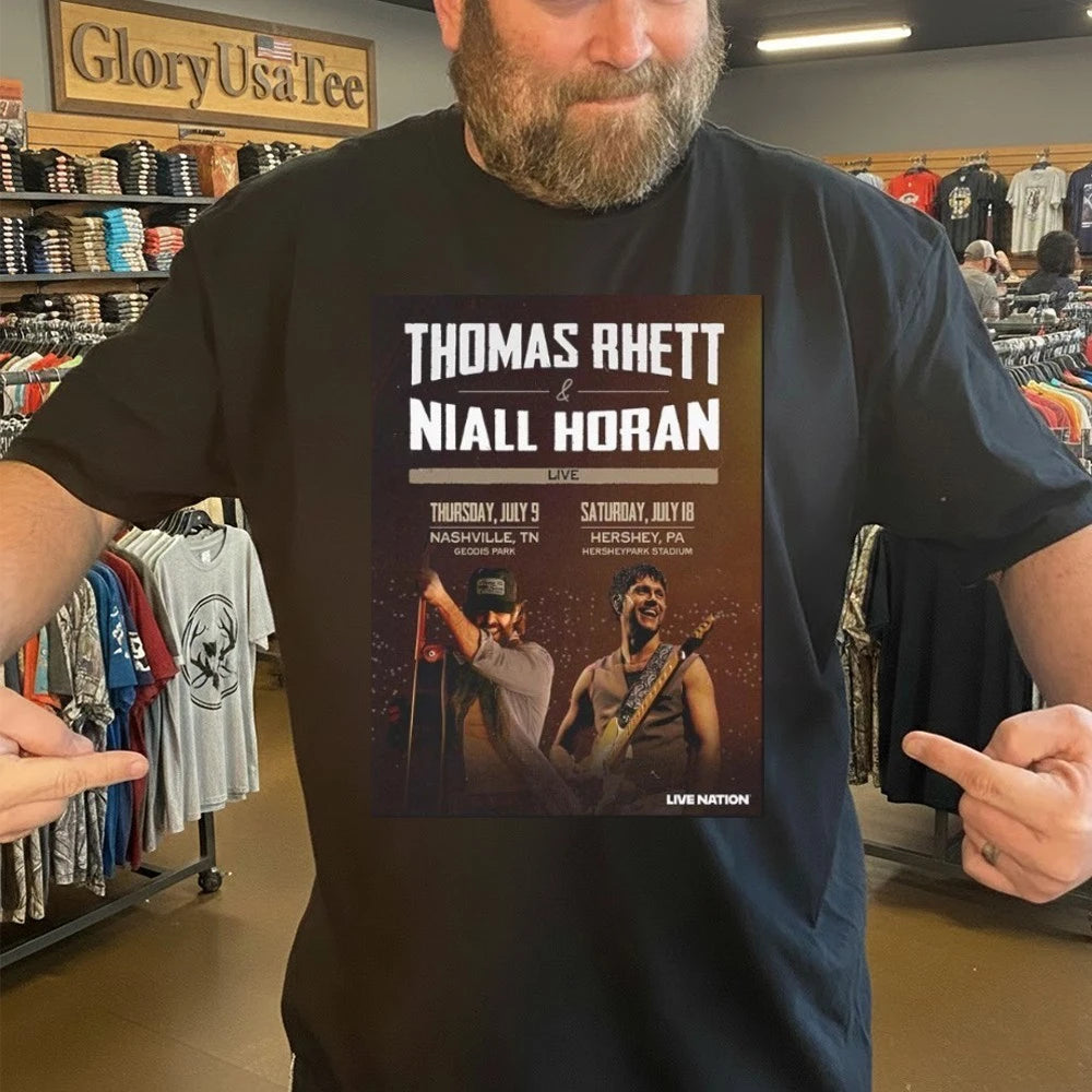 Official Thomas Rhett And Niall Horan 2026 Nashville TN Hershey PA Geodis Park Hersheypark Stadium July 9th 18th Shirt