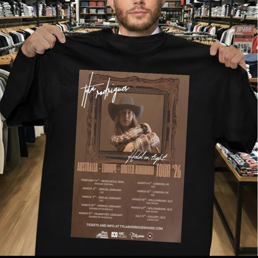 Official Tyla Rodrigues Australia EU Tour 2026 Poster Shirt