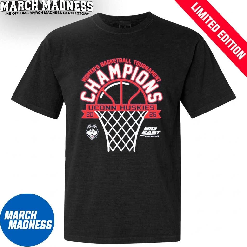 Official UConn Women’s Basketball Big East Tournament Champions T-Shirt