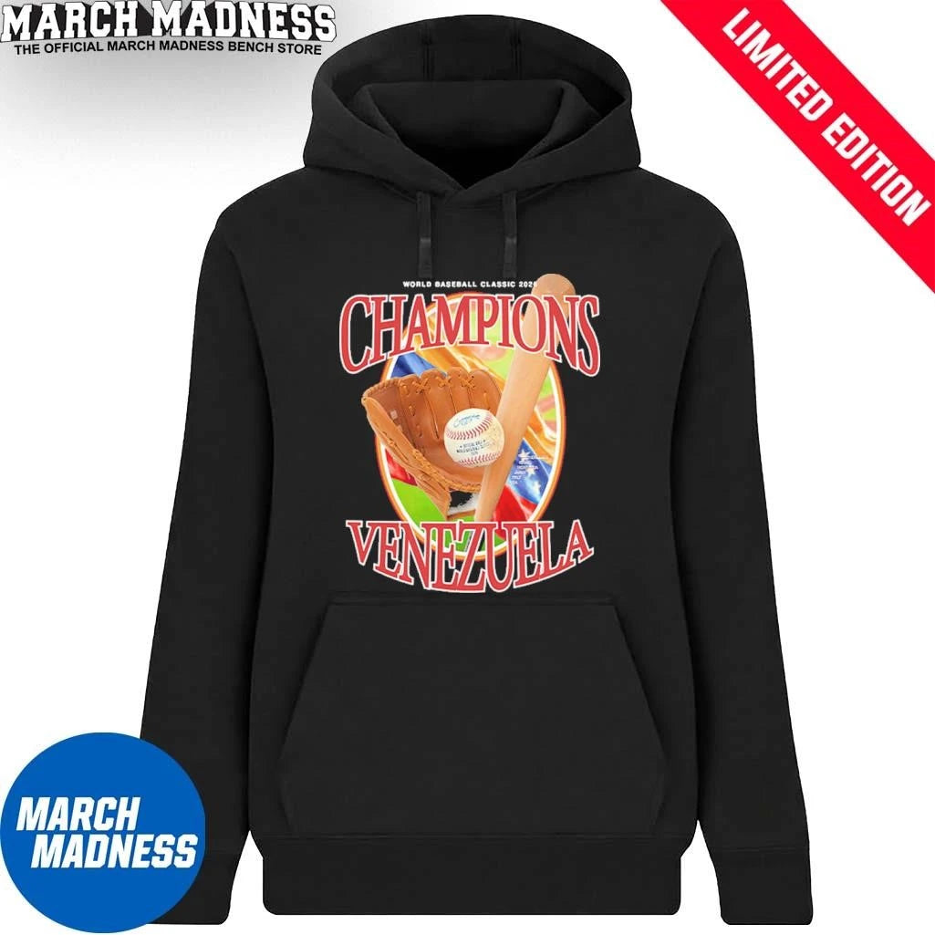 Official Venezuela Baseball Champions 2026 World Baseball Classic Vintage Shirt